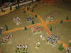 Pire's Hussars return to central sector leaving the Cossacks entangled in the wooded area..