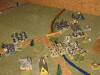 The Austrian cavalry of the second line, the Palatinal Hussars #12, charges the French Young Guardsmen...