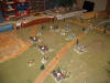 Both sides are facing one to another in the plain in front of Plancenoit.