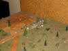 The first units of the Prussian 16th Brigade are entering the table.