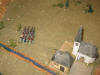 The 2/11e de Ligne appears in the woods near the Lasne banks and avances towards Aywers...