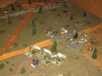 The accurate French musket fire is delaying the Prussian advance...
