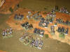 But almost inmediately the French regiments advance again to avenge the detah of their leader...